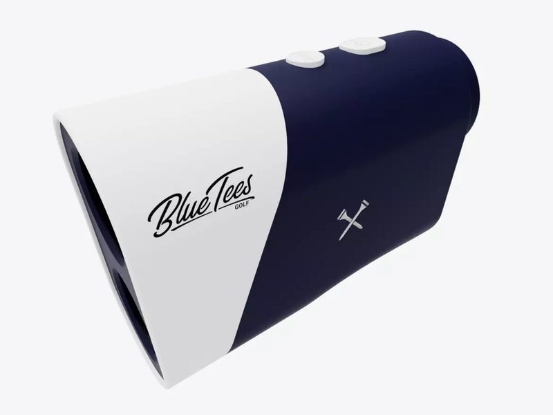 An upper side view of the Blue Tees Series 1 Sport Rangefinder.