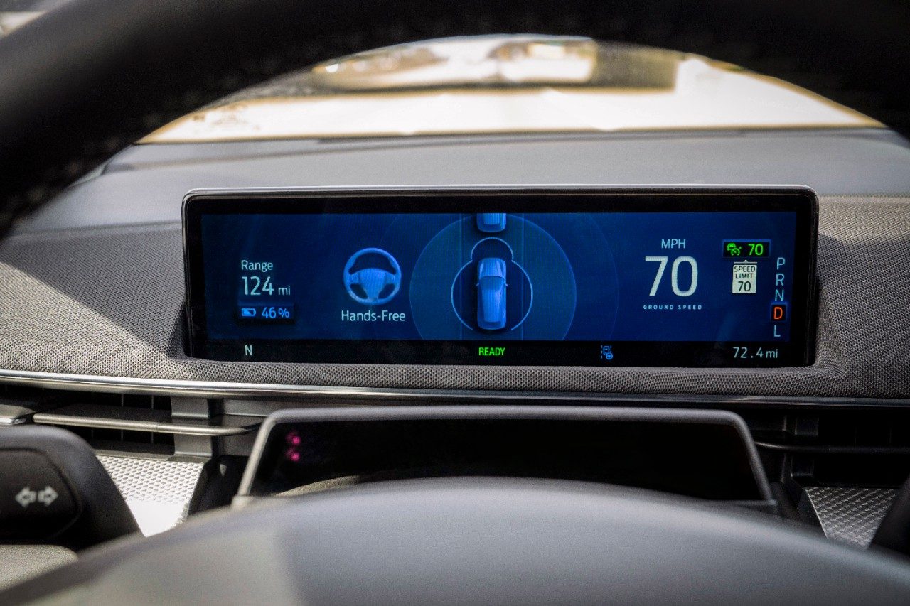 Ford BlueCruise dashboard