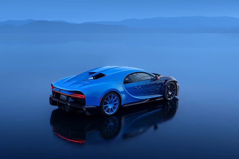 L'Ultime Bugatti Chiron Super Sport last of 500 right rear three-quarter view.