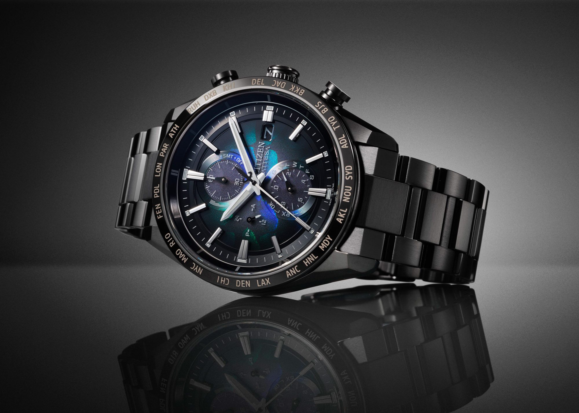 Citizen Attesa Layers of Time Eco-Drive Radio Controlled AT8286-65E