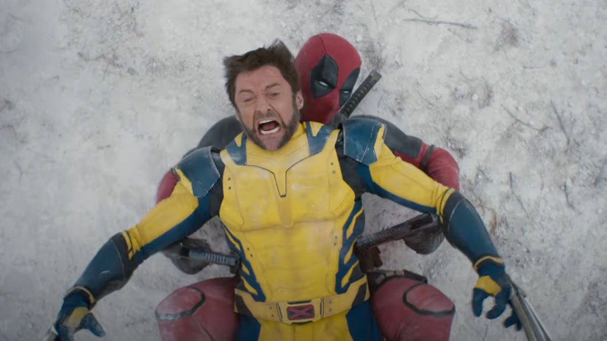Hugh Jackman and Ryan Reynolds in Deadpool and Wolverine.