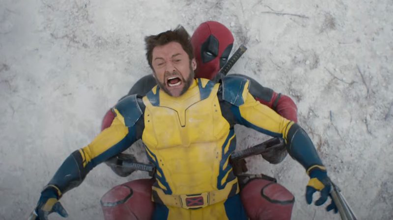 Hugh Jackman and Ryan Reynolds in Deadpool & Wolverine.