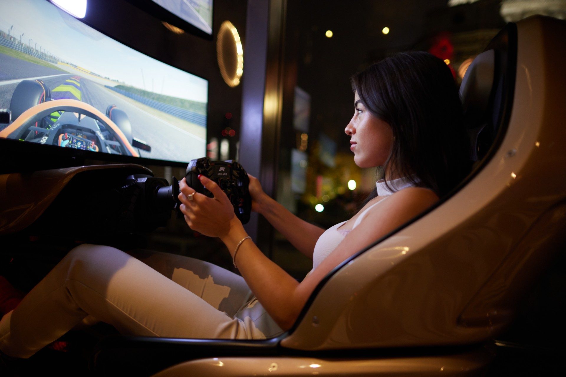Sim racing at the F1 Arcade