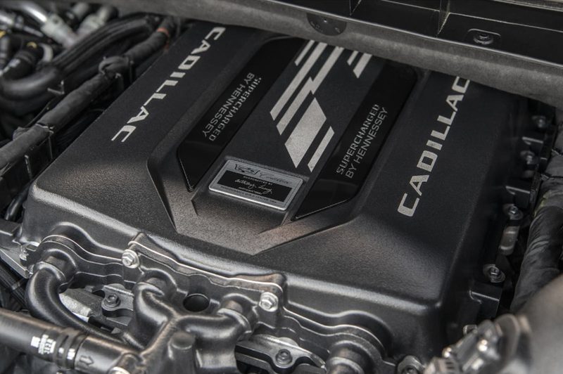 Hennessey H850 Cadillac-V conversion supercharged Cadillac engine produces 850 horsepower.