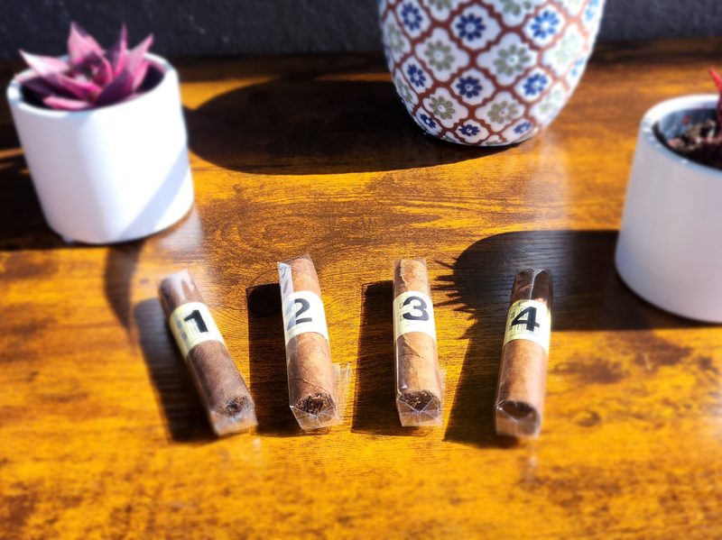 La Aurora 120th Anniversary tobacco types separated