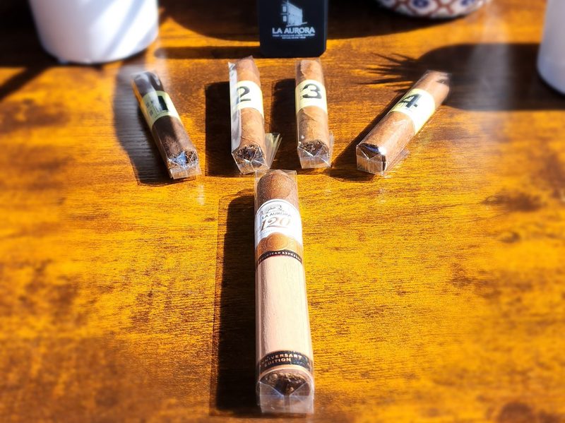 La Aurora tobacco types with 120th Anniversary Edition cigar