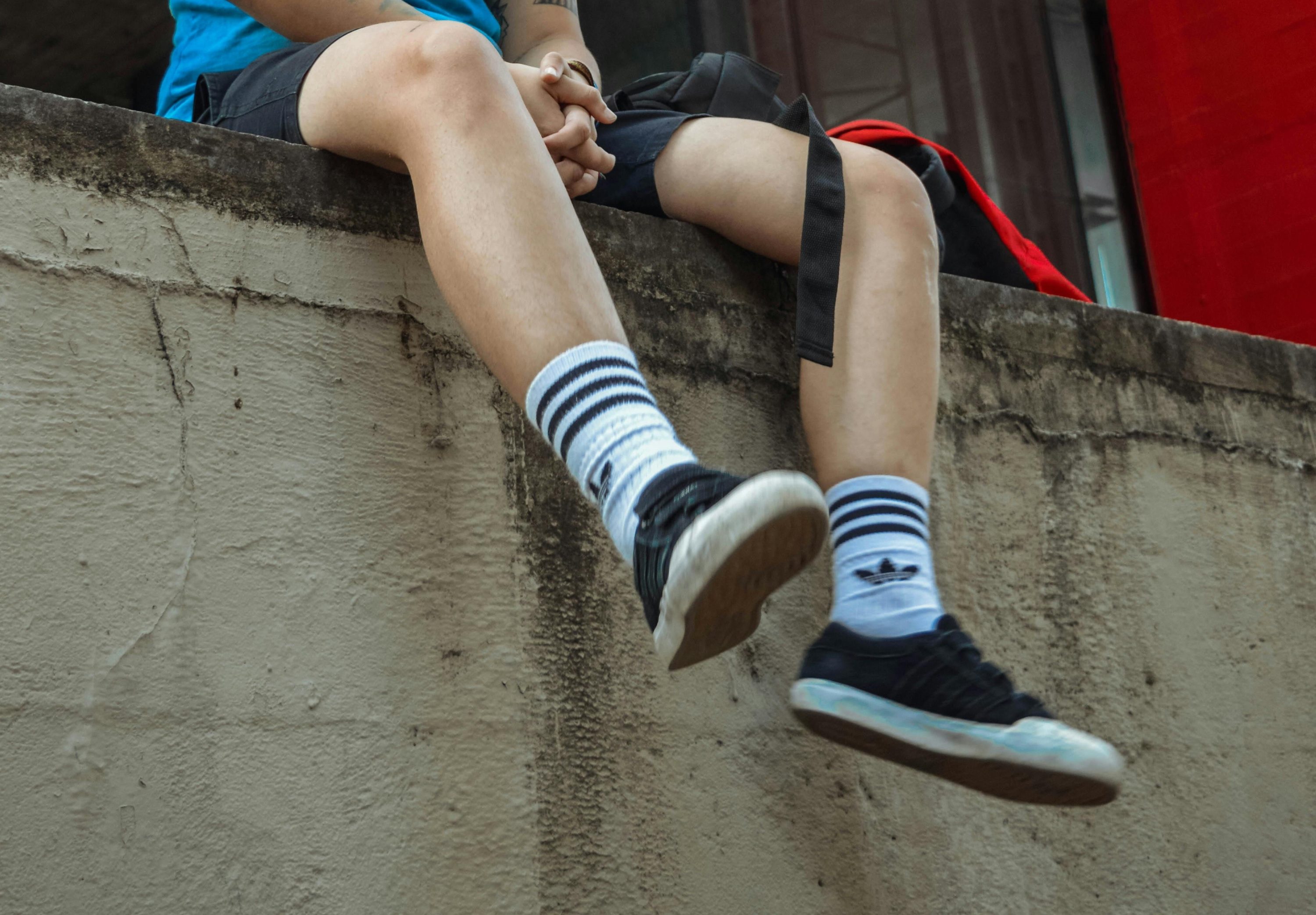 Man in tall socks