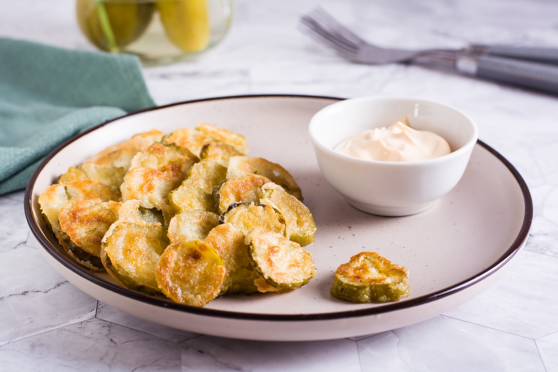 Deep fried pickles