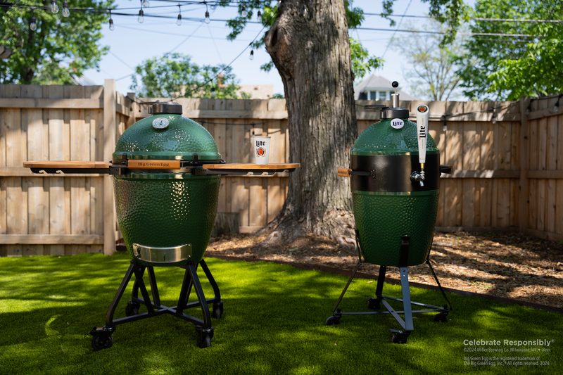 Miller Lite Big Green Kegg x Big Green Egg