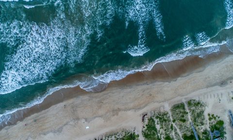 Shoreline of Nags Head, NC