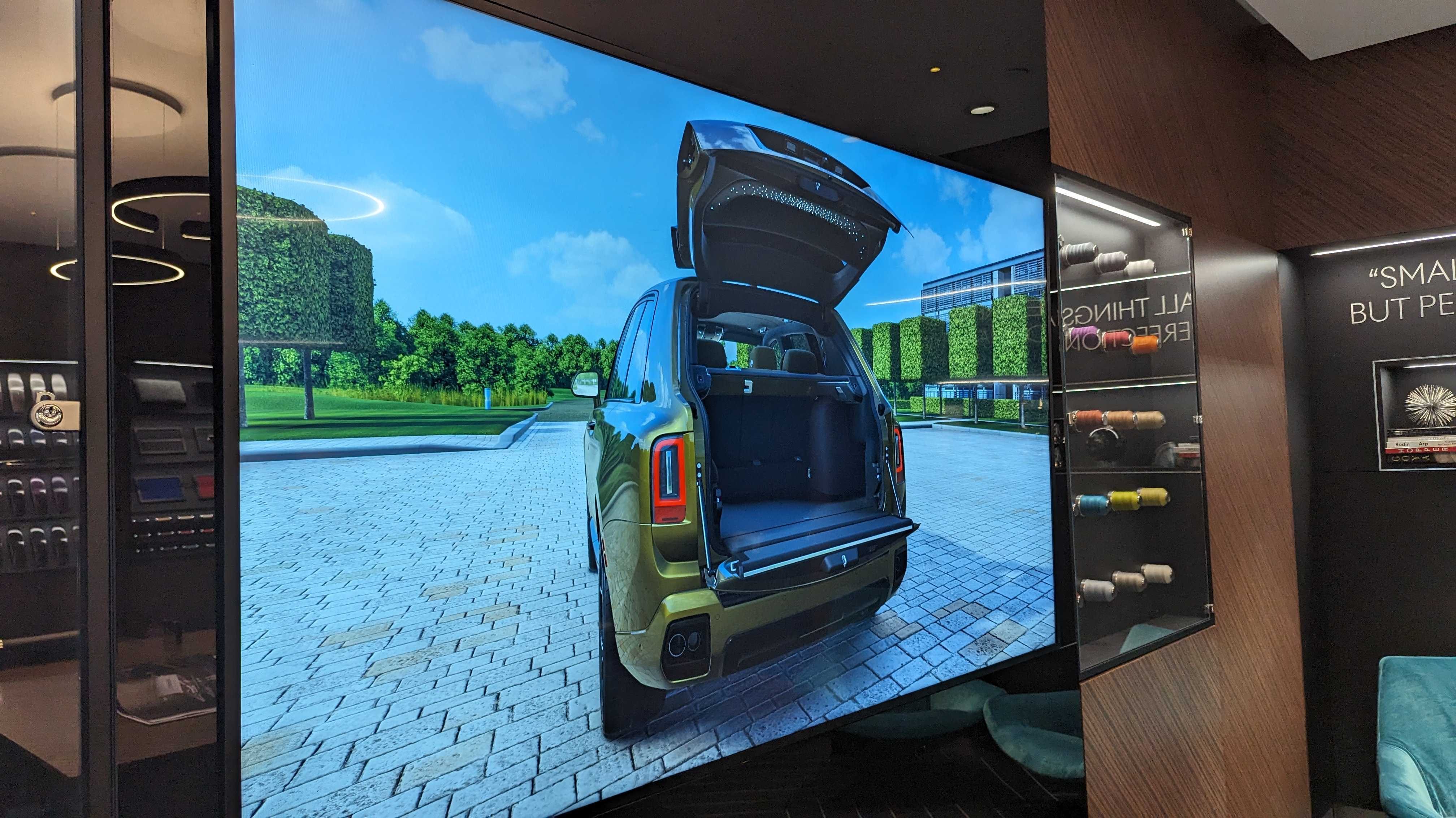Rolls Royce vehicle design on screen