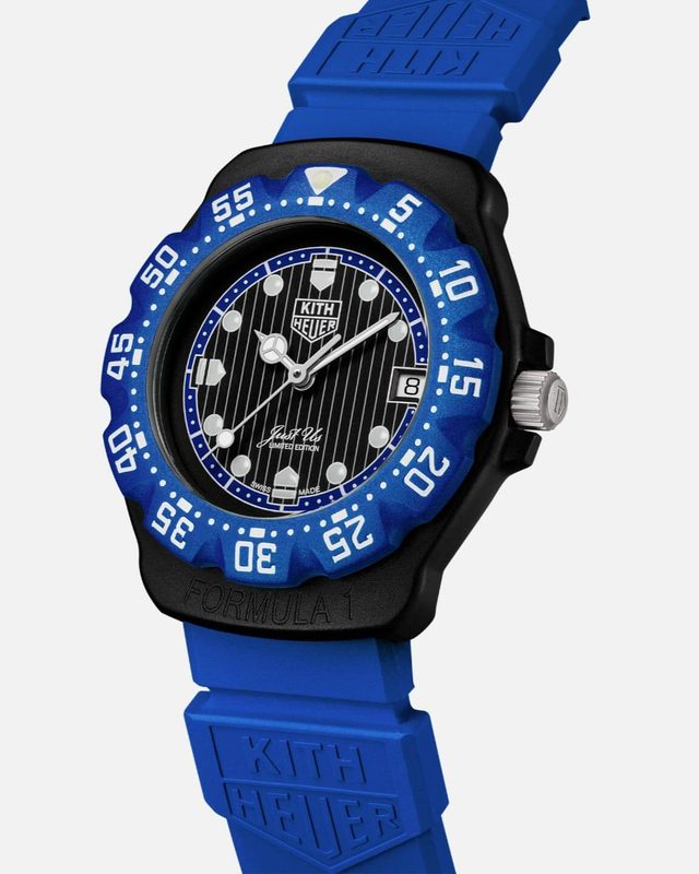 TAG Heuer x Kith Formula 1 watch blue