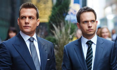 Gabriel Macht and Patrick J. Adams in Suits.