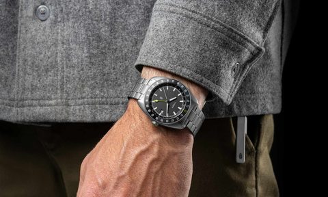 Timex x The James Brand automatic GMT on wrist