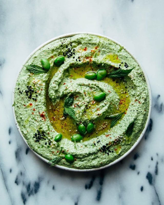 Vegan edamame dip