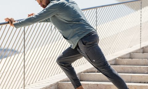 Vuori Sunday Collection apparel worn while working out