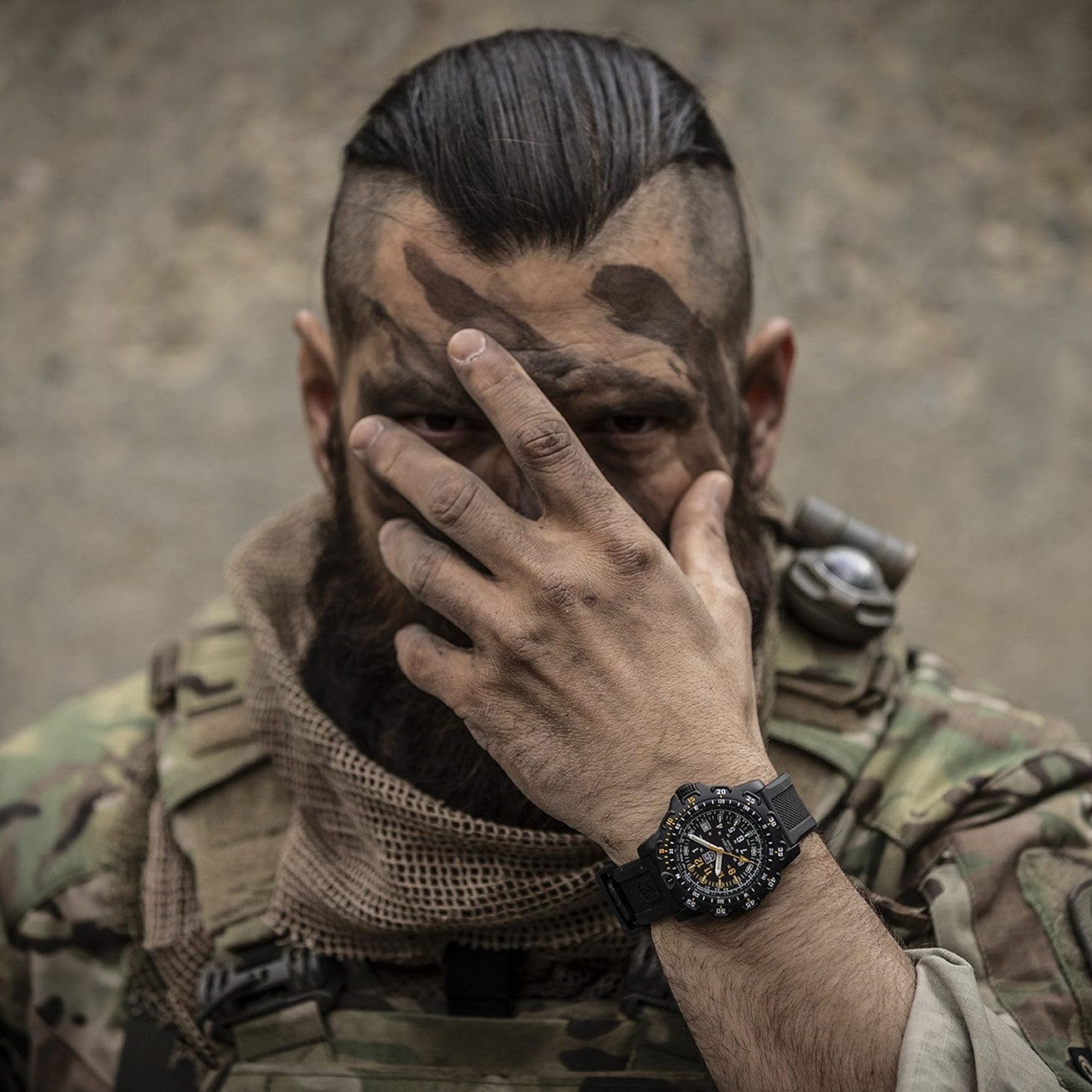 Luminox Heritage Collection watch on soldier