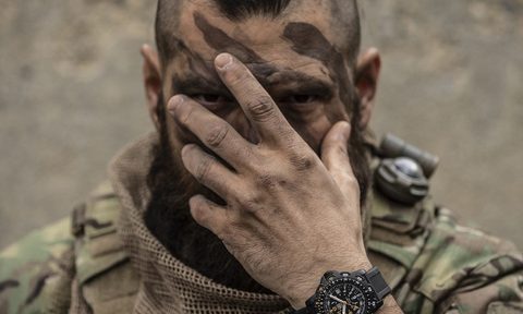 Luminox Heritage Collection watch on soldier