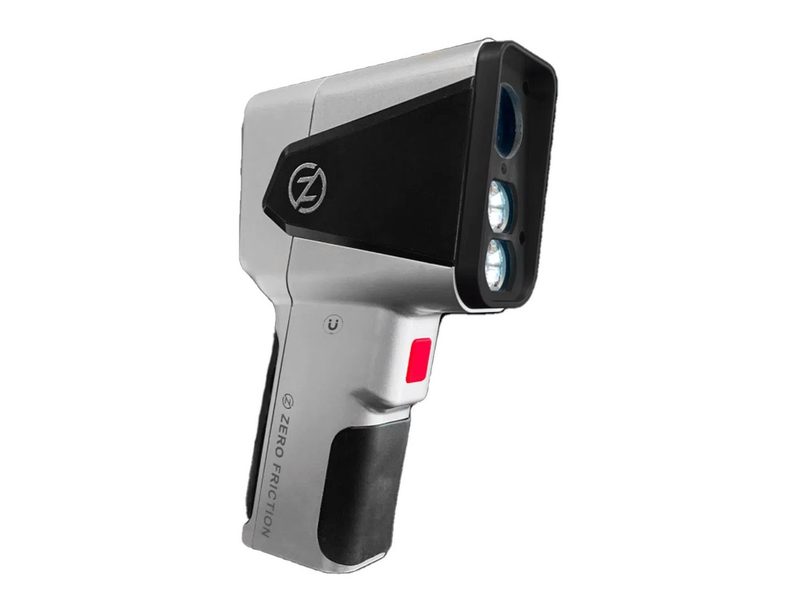 The Zero Friction Laser Pro SM has an elongated handle for easier holding.