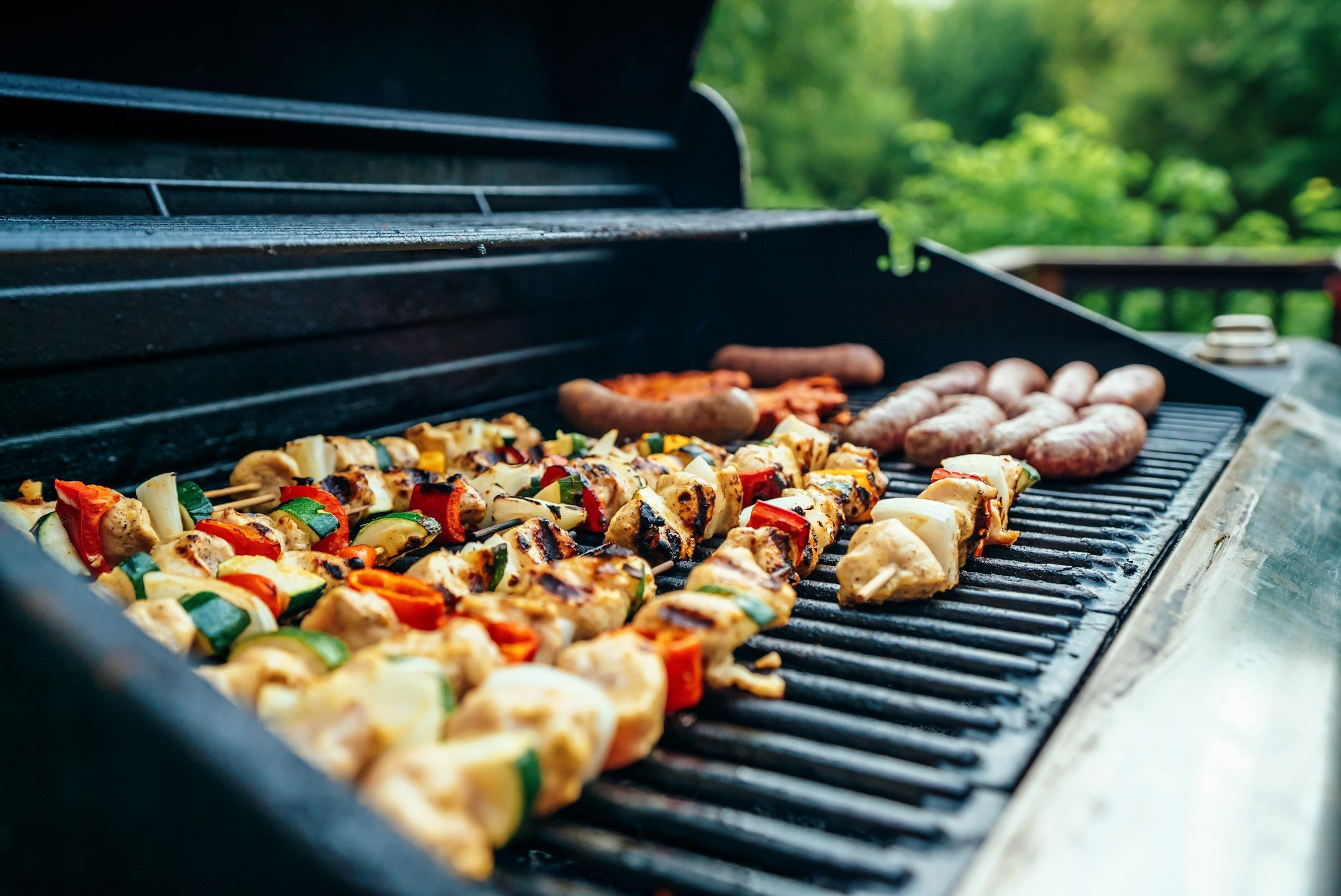 Kabobs on the grill