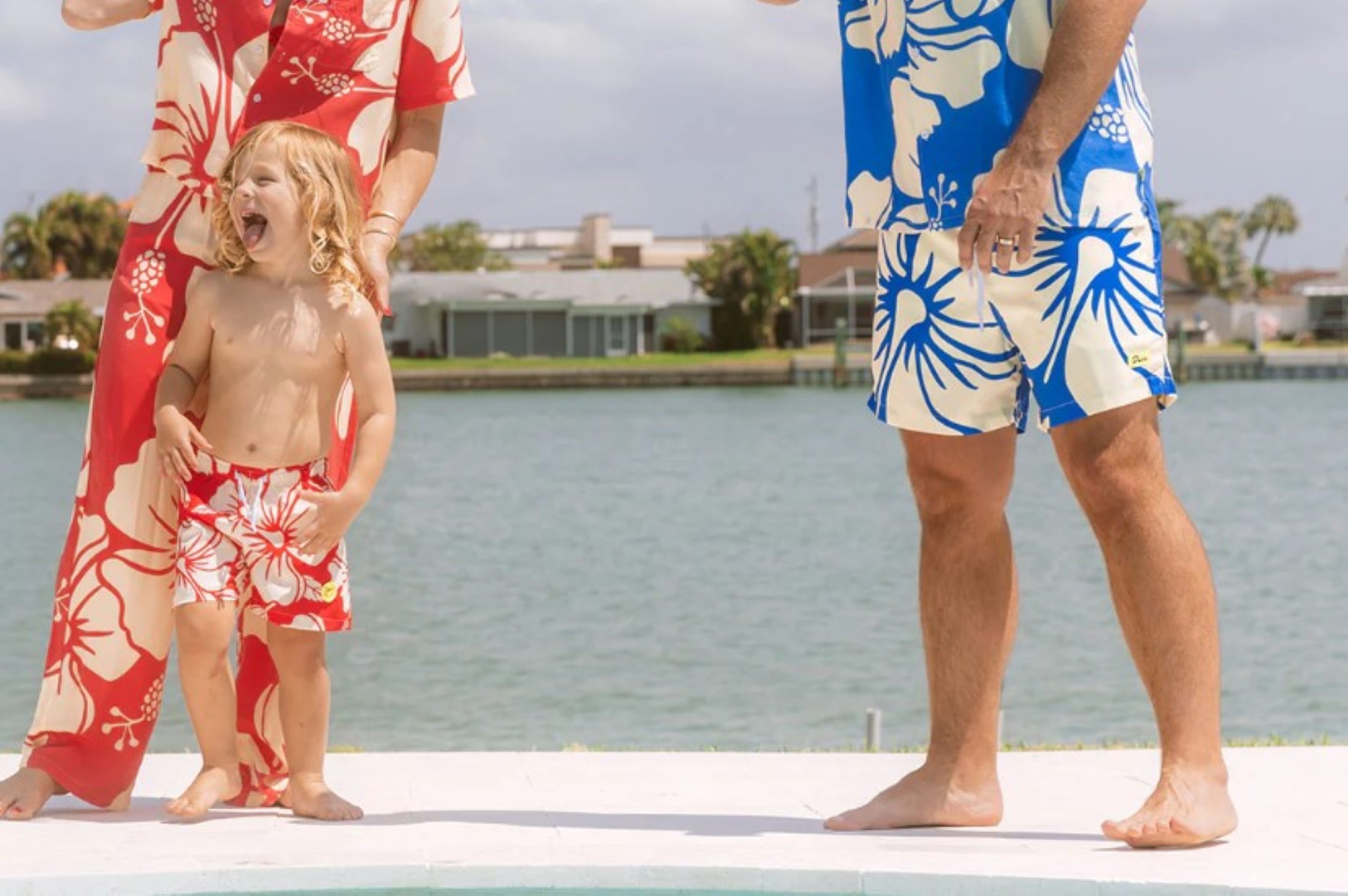 family matching at the pool