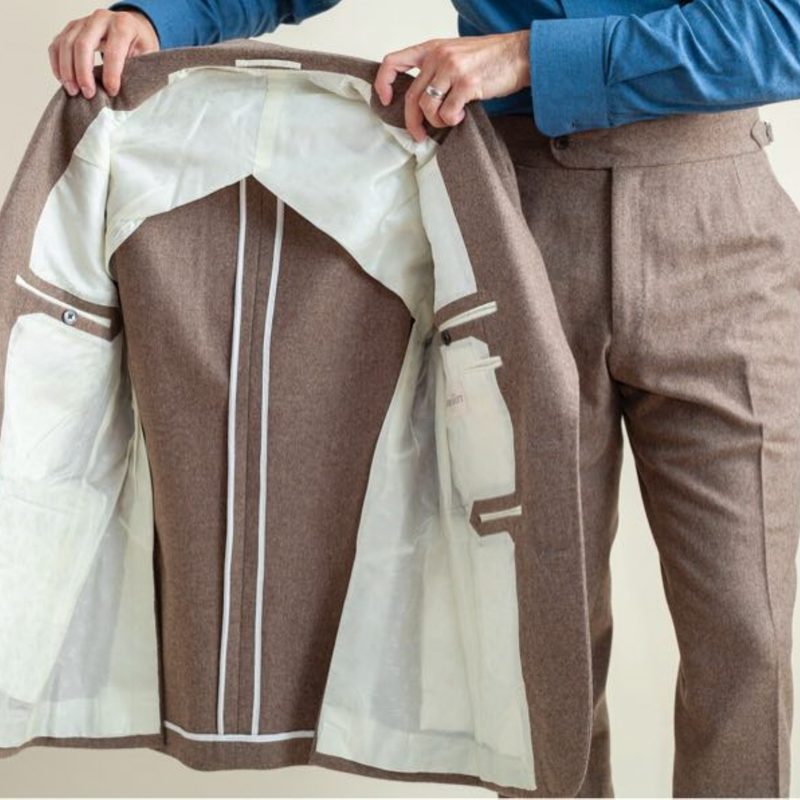 half-lined suit jacket