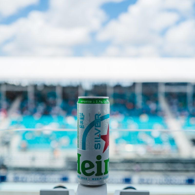 Heineken at F1 race in Miami.