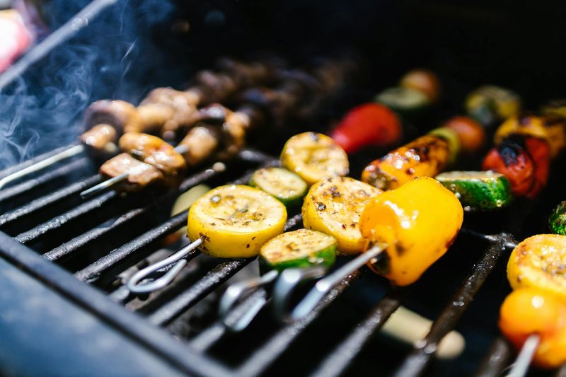 Kabobs on the grill