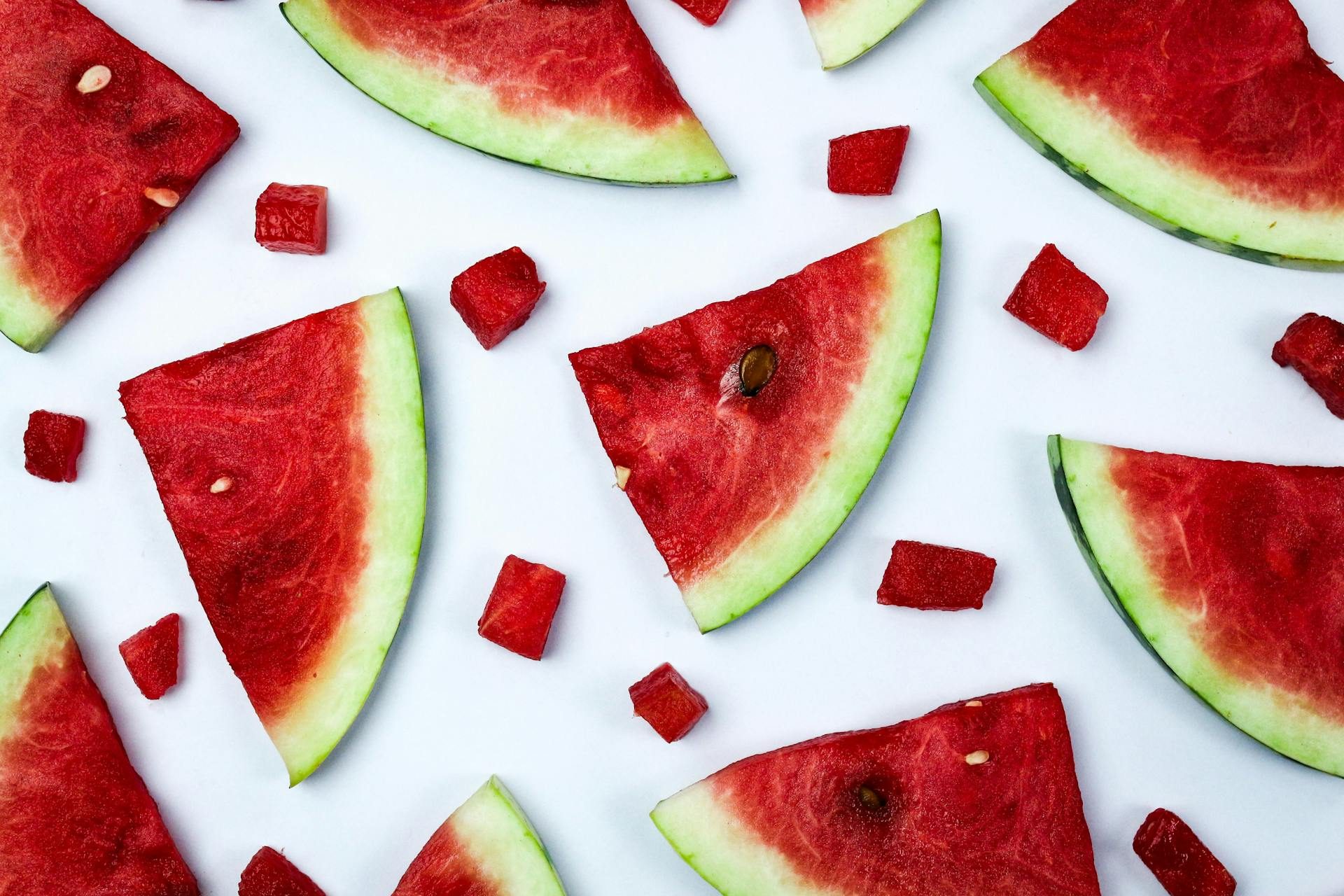 cut up watermelon