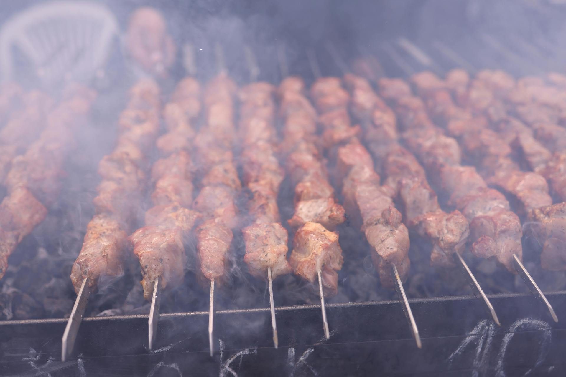 Kabobs on the grill