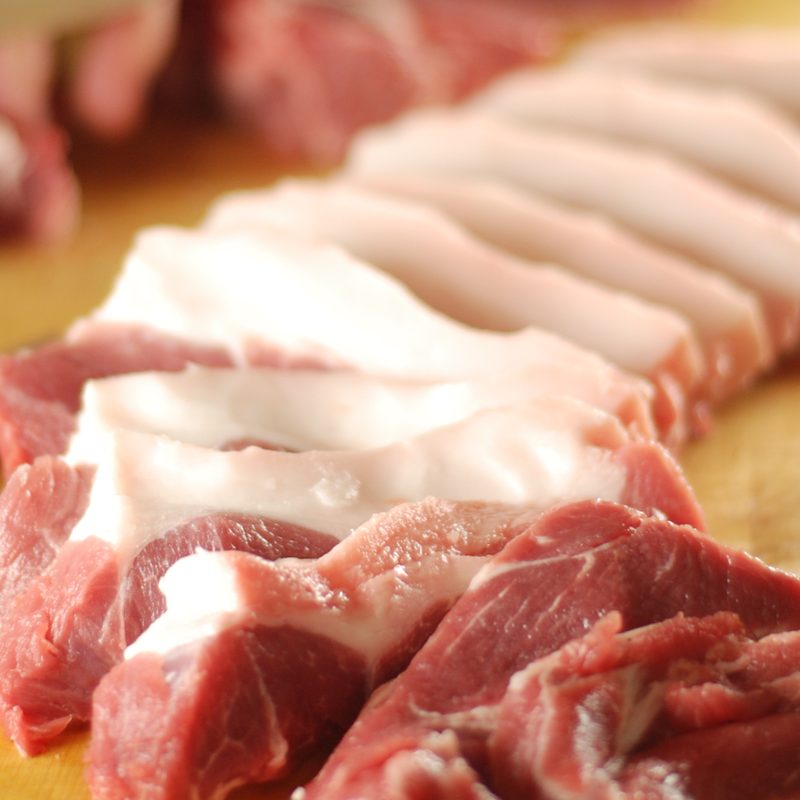 Pork shoulder cuts.