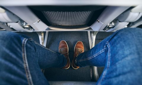 Legroom airplane