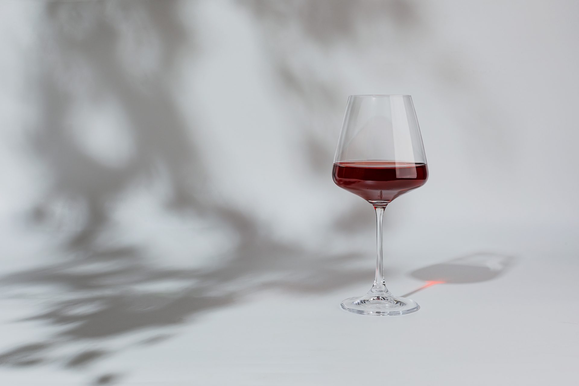 Glass of red wine