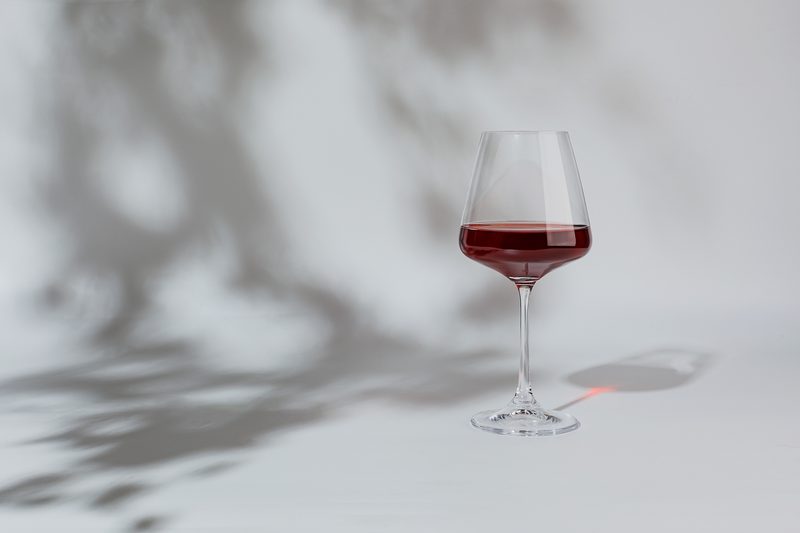 Glass of red wine