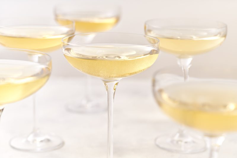 Champage in coupe glasses