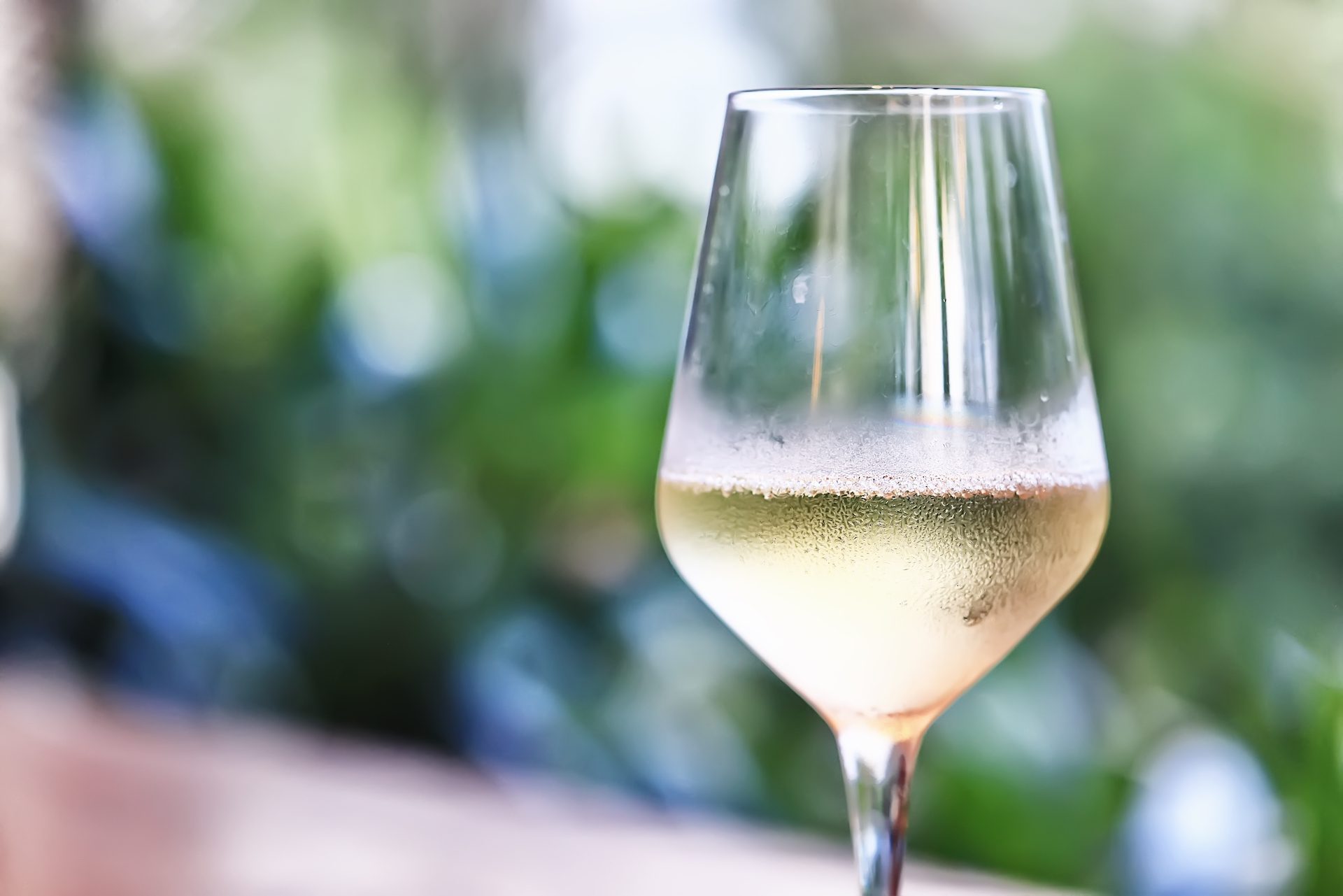 Glass of white wine