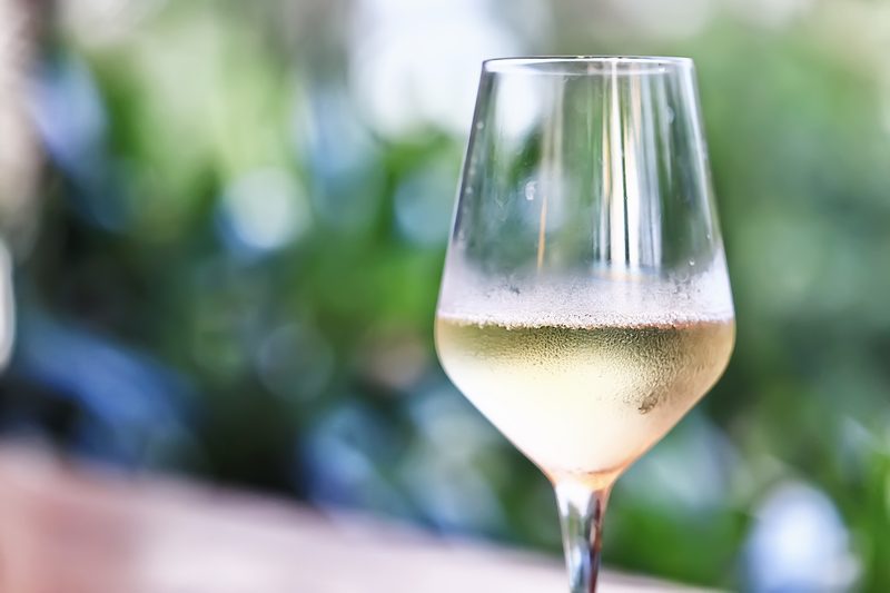 Glass of white wine