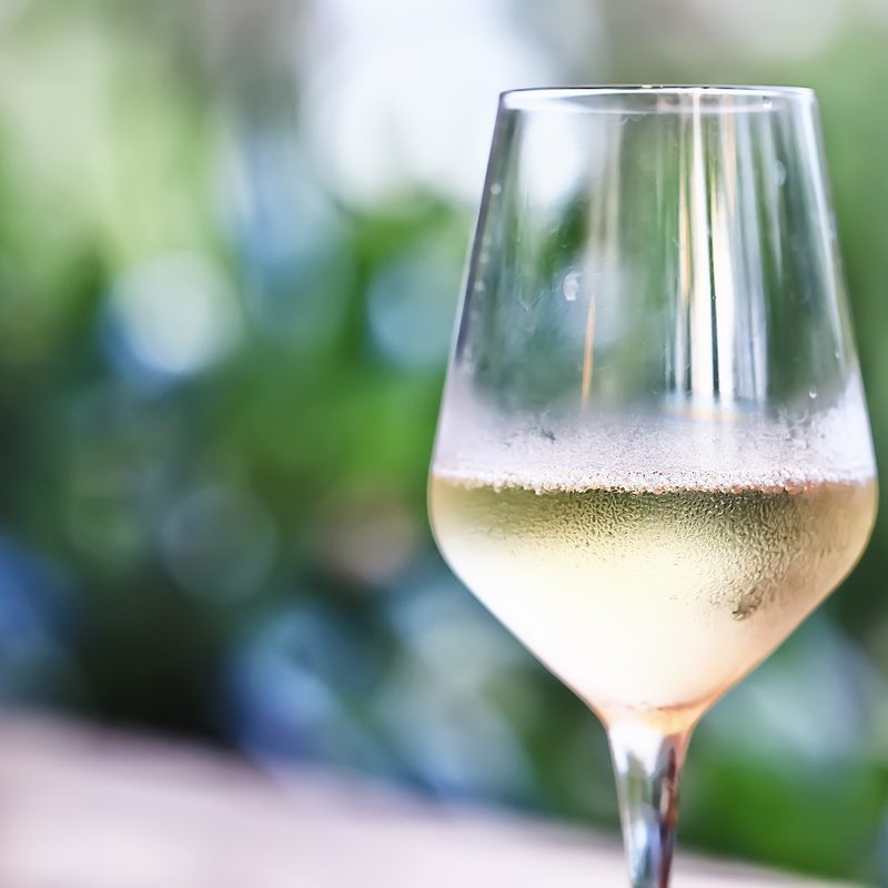 Glass of white wine
