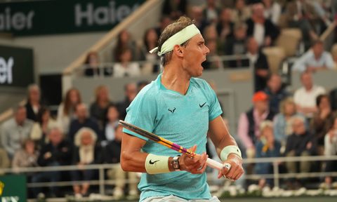 Rafael Nadal at French Open with Richard Mille watch