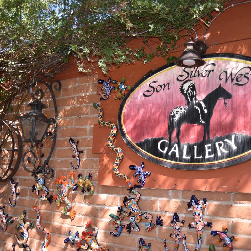 son silver west art gallery in sedona sign