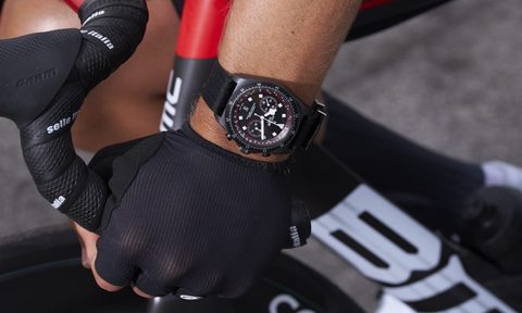Pelagos FXD Chrono Tudor Pro Cycling Team Edition on wrist
