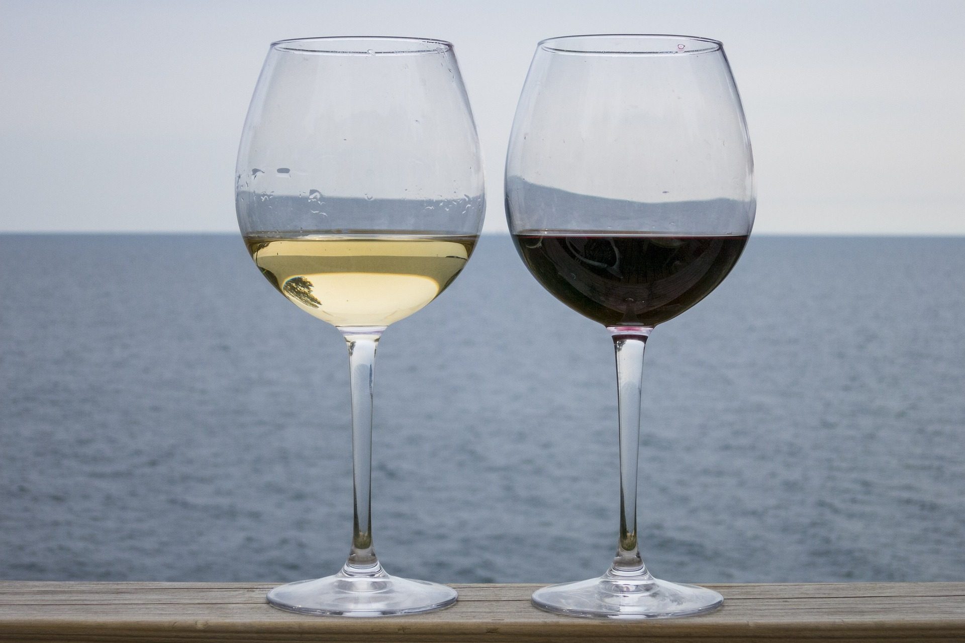 Red and white wine