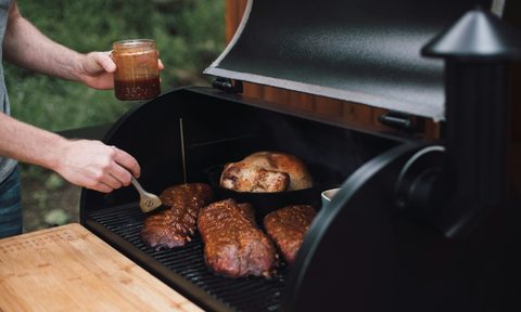 Person grilling