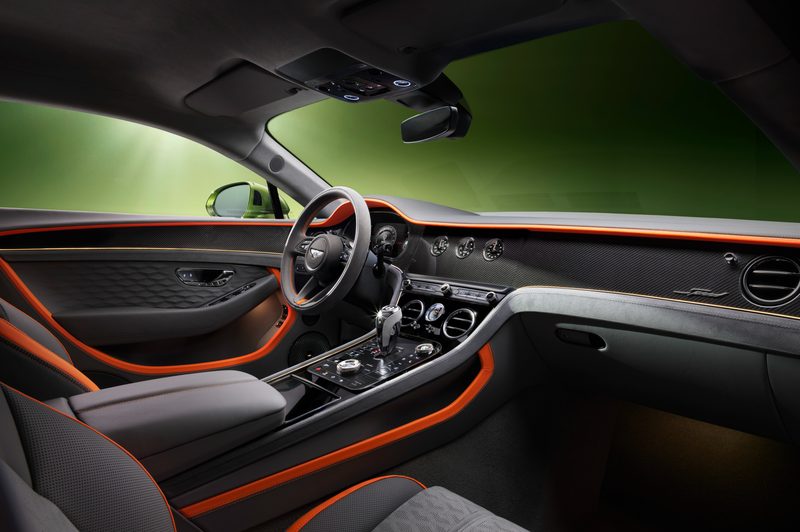 2025 Bentley Continental GT Speed coupe interior.
