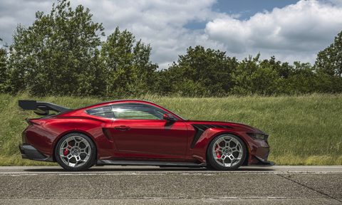 2025 Ford Mustang GTD exterior right profile ready for the Nurburgring.