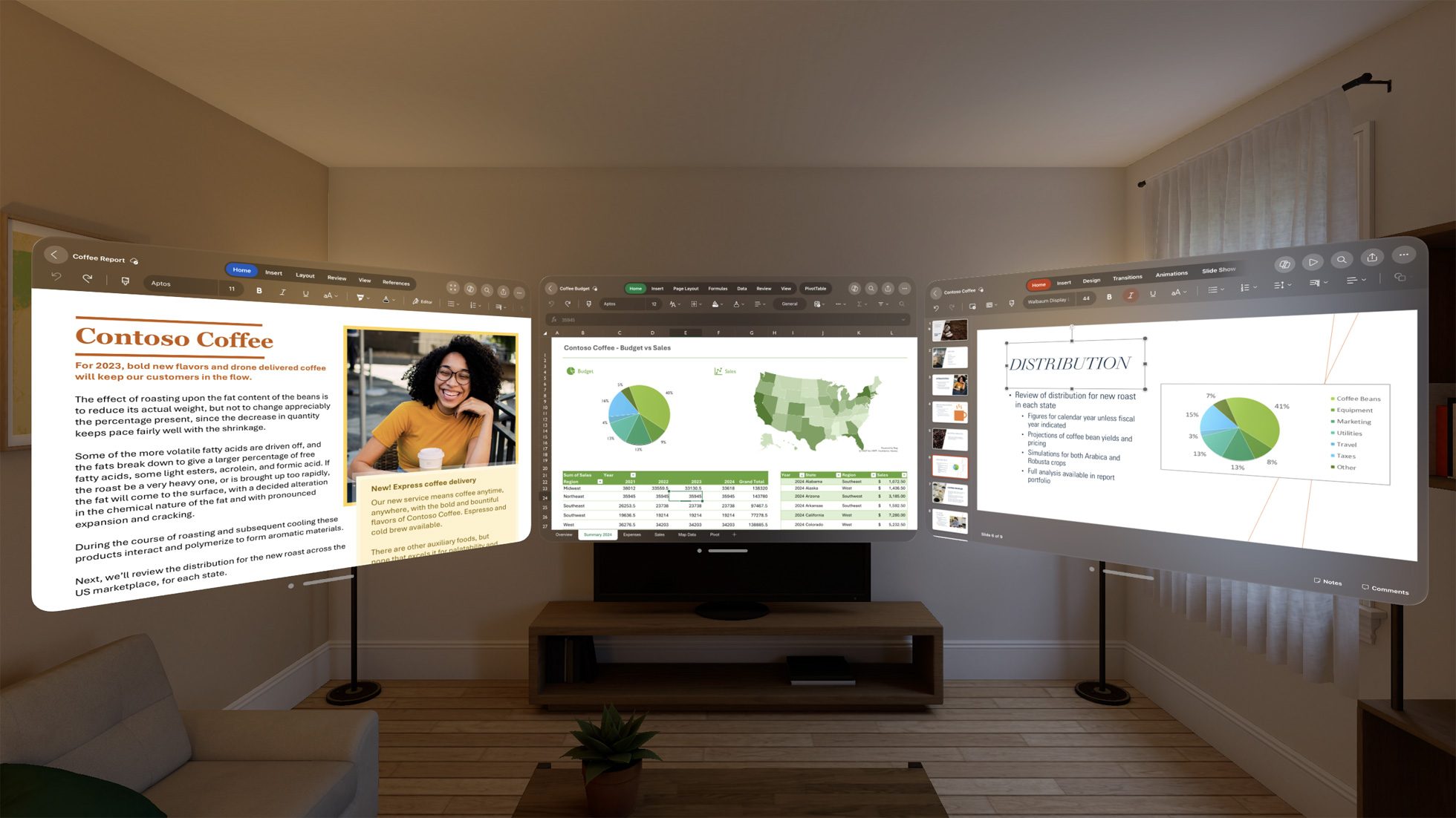 Apple Vision Pro screens