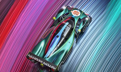 aston martin returns le mans in 2025 valkyrie hypercar to 24 hours of overhead view