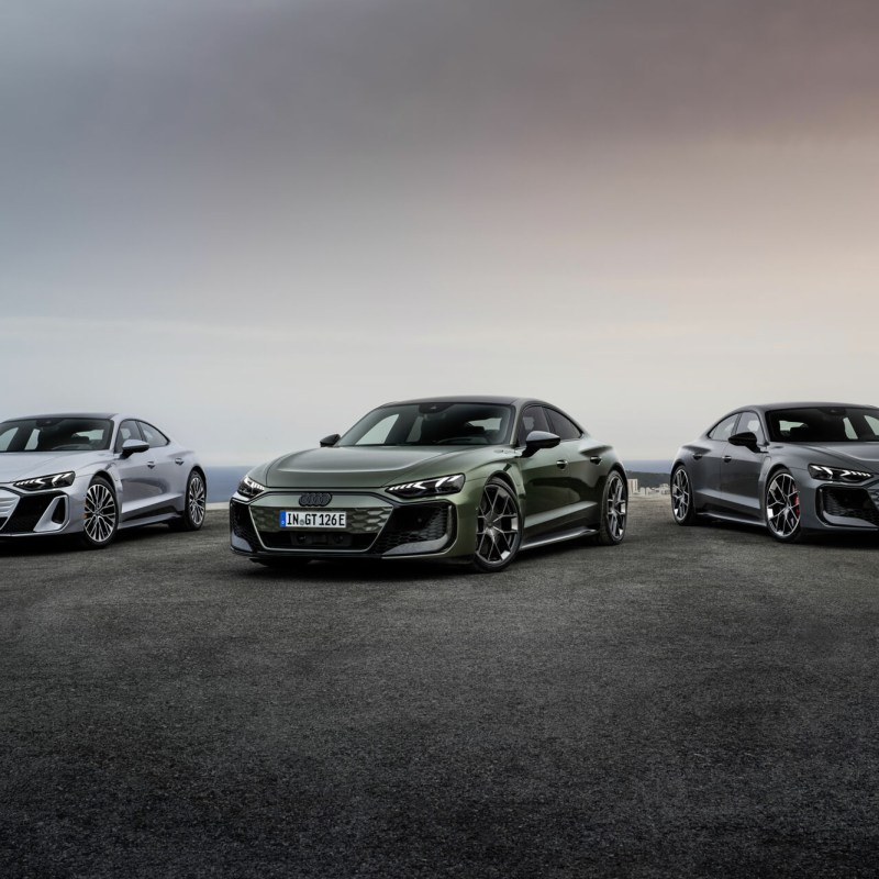 Audi S e-tron GT quattro, RS e-tron GT, and RS e-tron GT Performance..