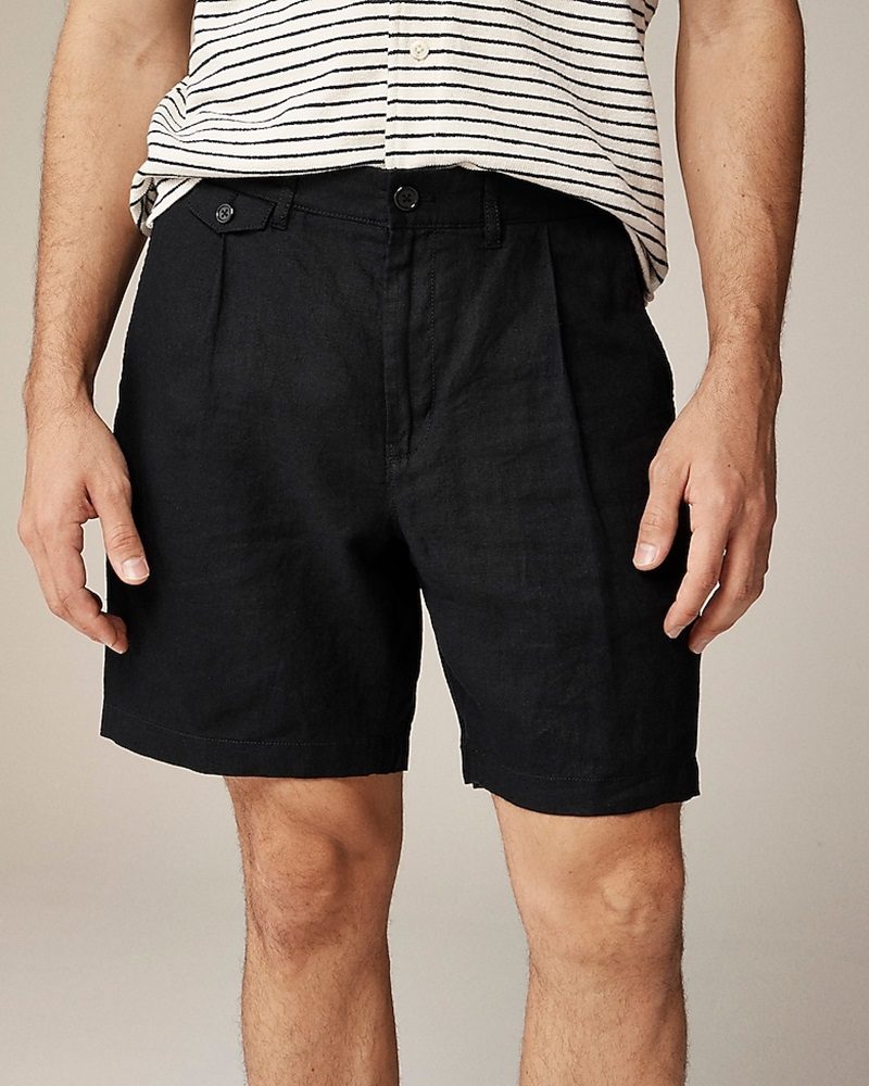 J. Crew 7.5'' pleated linen short
