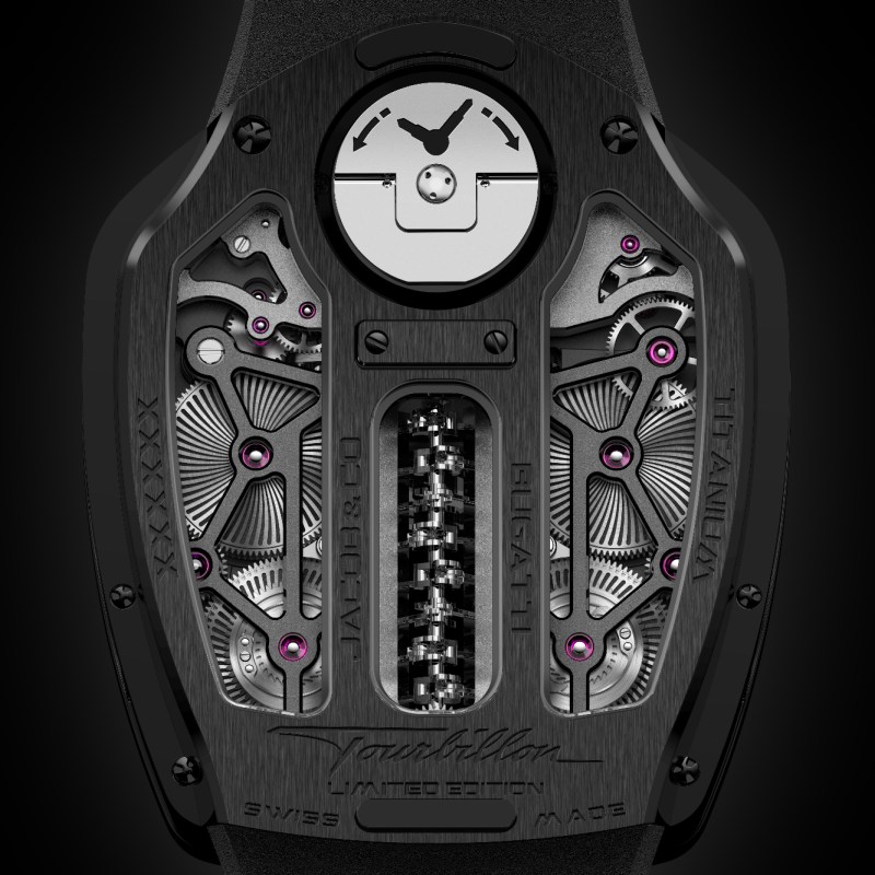 Bugatti Tourbillon limited edition watch back.